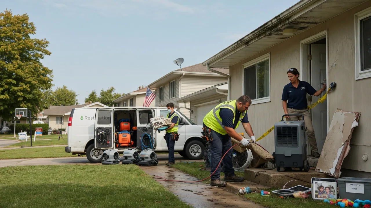 Water Damage Restoration in Roanoke, IL near me